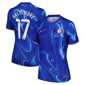 Chelsea WSL Nike Home Stadium Shirt 2024-25 - Womens with Baltimore 17 printing