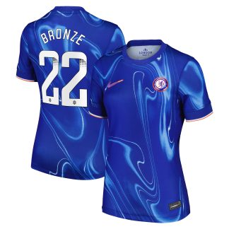 Chelsea WSL Nike Home Stadium Shirt 2024-25 - Womens with Bronze 22 printing