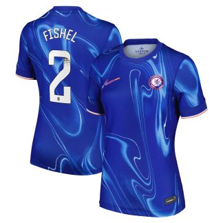 Chelsea WSL Nike Home Stadium Shirt 2024-25 - Womens with Fishel 2 printing