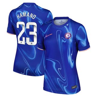 Chelsea WSL Nike Home Stadium Shirt 2024-25 - Womens with Hamano 23 printing