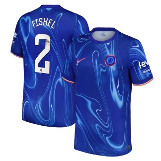 Chelsea WSL Nike Home Stadium Shirt 2024-25 with Fishel 2 printing