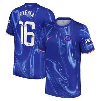 Chelsea WSL Nike Home Stadium Shirt 2024-25 with Girma 16 printing