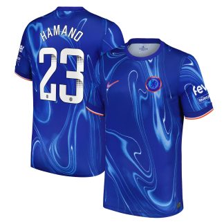 Chelsea WSL Nike Home Stadium Shirt 2024-25 with Hamano 23 printing