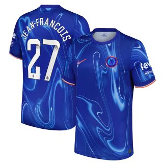 Chelsea WSL Nike Home Stadium Shirt 2024-25 with Jean-François 27 printing