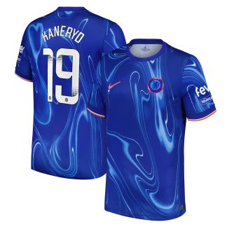 Chelsea WSL Nike Home Stadium Shirt 2024-25 with Kaneryd 19 printing