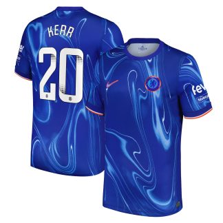 Chelsea WSL Nike Home Stadium Shirt 2024-25 with Kerr 20 printing