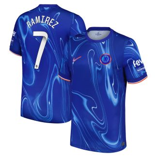 Chelsea WSL Nike Home Stadium Shirt 2024-25 with Ramírez 7 printing