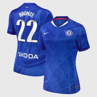 Chelsea WSL Nike Home Stadium Shirt 2025-26 - Womens with Bronze 22 printing