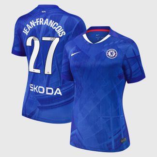 Chelsea WSL Nike Home Stadium Shirt 2025-26 - Womens with Jean-Francois 27 printing