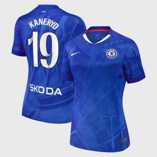 Chelsea WSL Nike Home Stadium Shirt 2025-26 - Womens with Kaneryd 19 printing