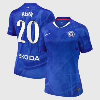 Chelsea WSL Nike Home Stadium Shirt 2025-26 - Womens with Kerr 20 printing