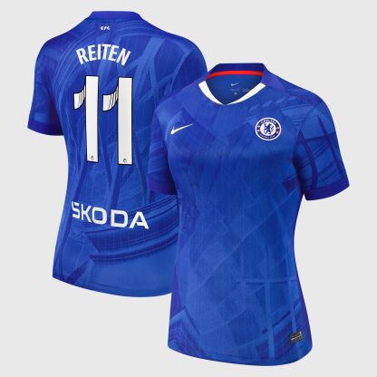 Chelsea WSL Nike Home Stadium Shirt 2025-26 - Womens with Reiten 11 printing
