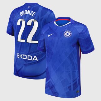 Chelsea WSL Nike Home Stadium Shirt 2025-26 with Bronze 22 printing