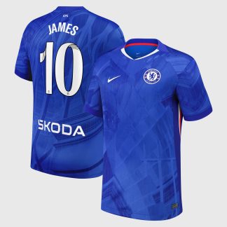 Chelsea WSL Nike Home Stadium Shirt 2025-26 with James 10 printing