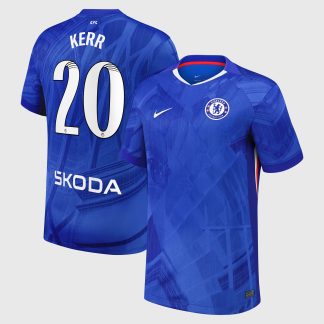 Chelsea WSL Nike Home Stadium Shirt 2025-26 with Kerr 20 printing