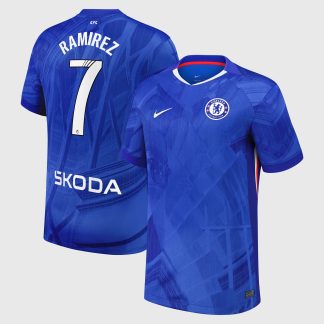 Chelsea WSL Nike Home Stadium Shirt 2025-26 with Ramírez 7 printing
