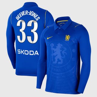 Chelsea WSL Nike Home Stadium Shirt 2026-27 - Long Sleeve with Beever-Jones 33 printing