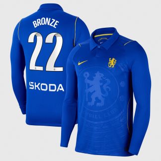 Chelsea WSL Nike Home Stadium Shirt 2026-27 - Long Sleeve with Bronze 22 printing