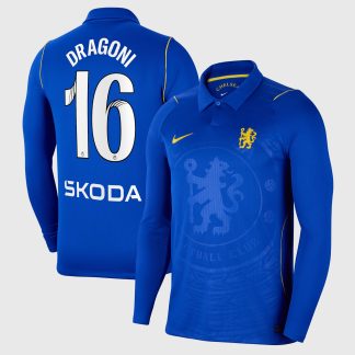 Chelsea WSL Nike Home Stadium Shirt 2026-27 - Long Sleeve with Dragoni 16 printing