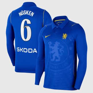Chelsea WSL Nike Home Stadium Shirt 2026-27 - Long Sleeve with Nüsken 6 printing