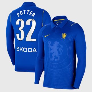 Chelsea WSL Nike Home Stadium Shirt 2026-27 - Long Sleeve with Potter 32 printing