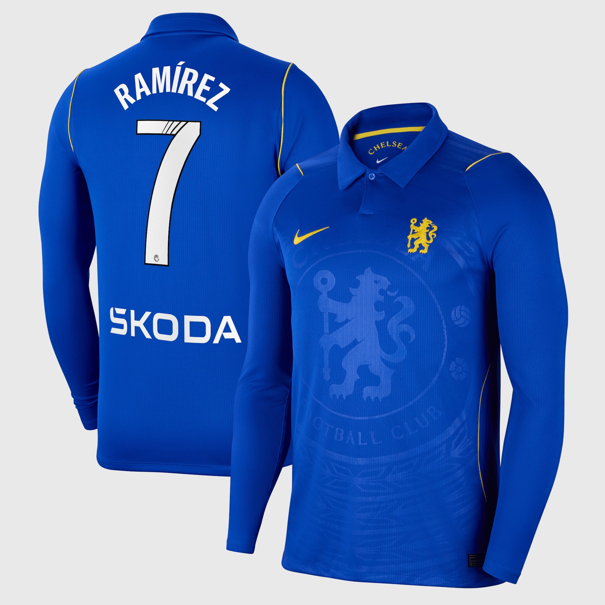 Chelsea WSL Nike Home Stadium Shirt 2026-27 - Long Sleeve with Ramírez 7 printing