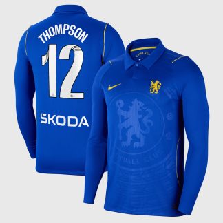 Chelsea WSL Nike Home Stadium Shirt 2026-27 - Long Sleeve with Thompson 12 printing