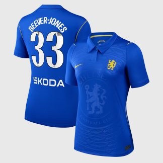 Chelsea WSL Nike Home Stadium Shirt 2026-27 - Womens with Beever-Jones 33 printing