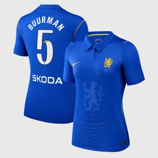 Chelsea WSL Nike Home Stadium Shirt 2026-27 - Womens with Buurman 5 printing