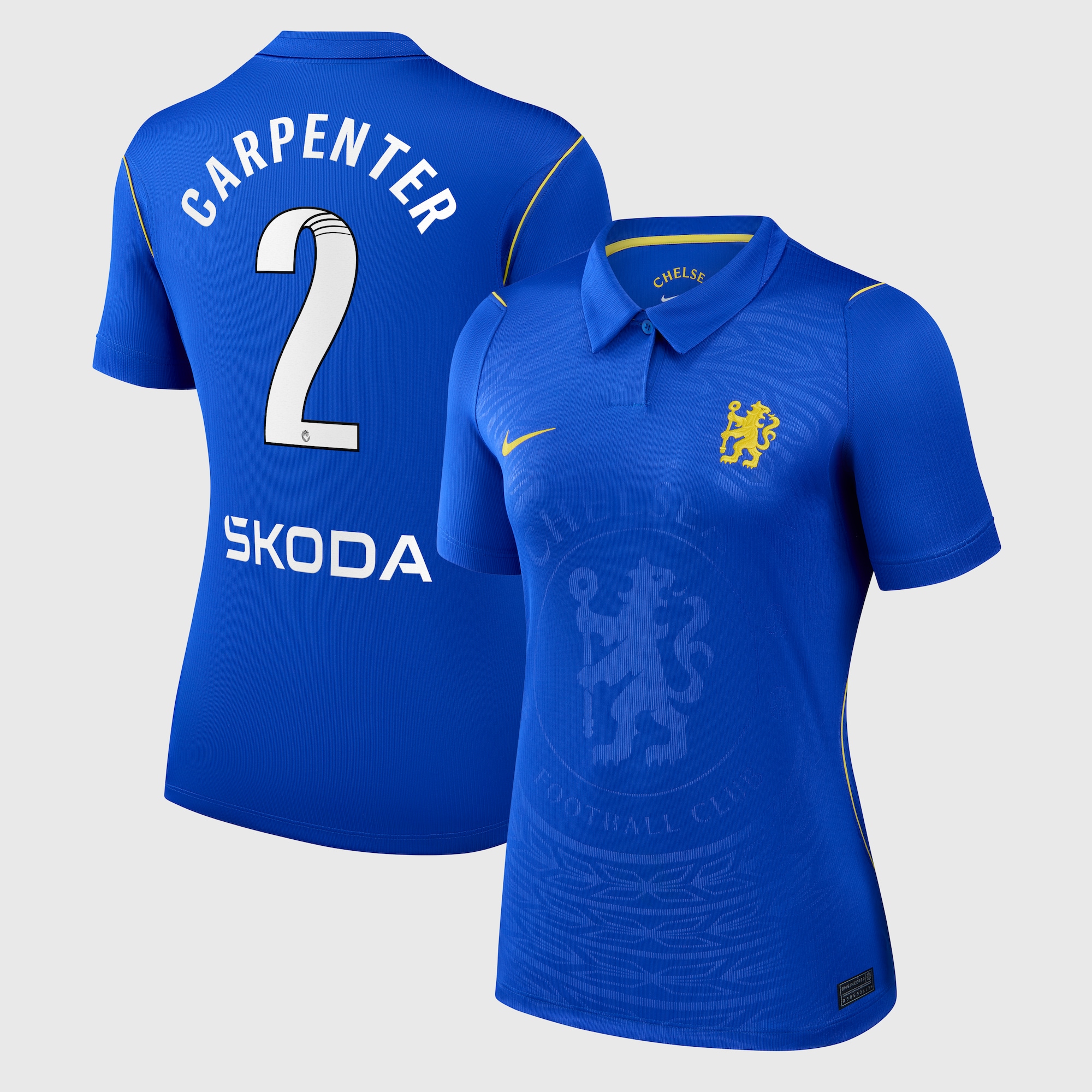Chelsea WSL Nike Home Stadium Shirt 2026-27 - Womens with Carpenter 2 printing