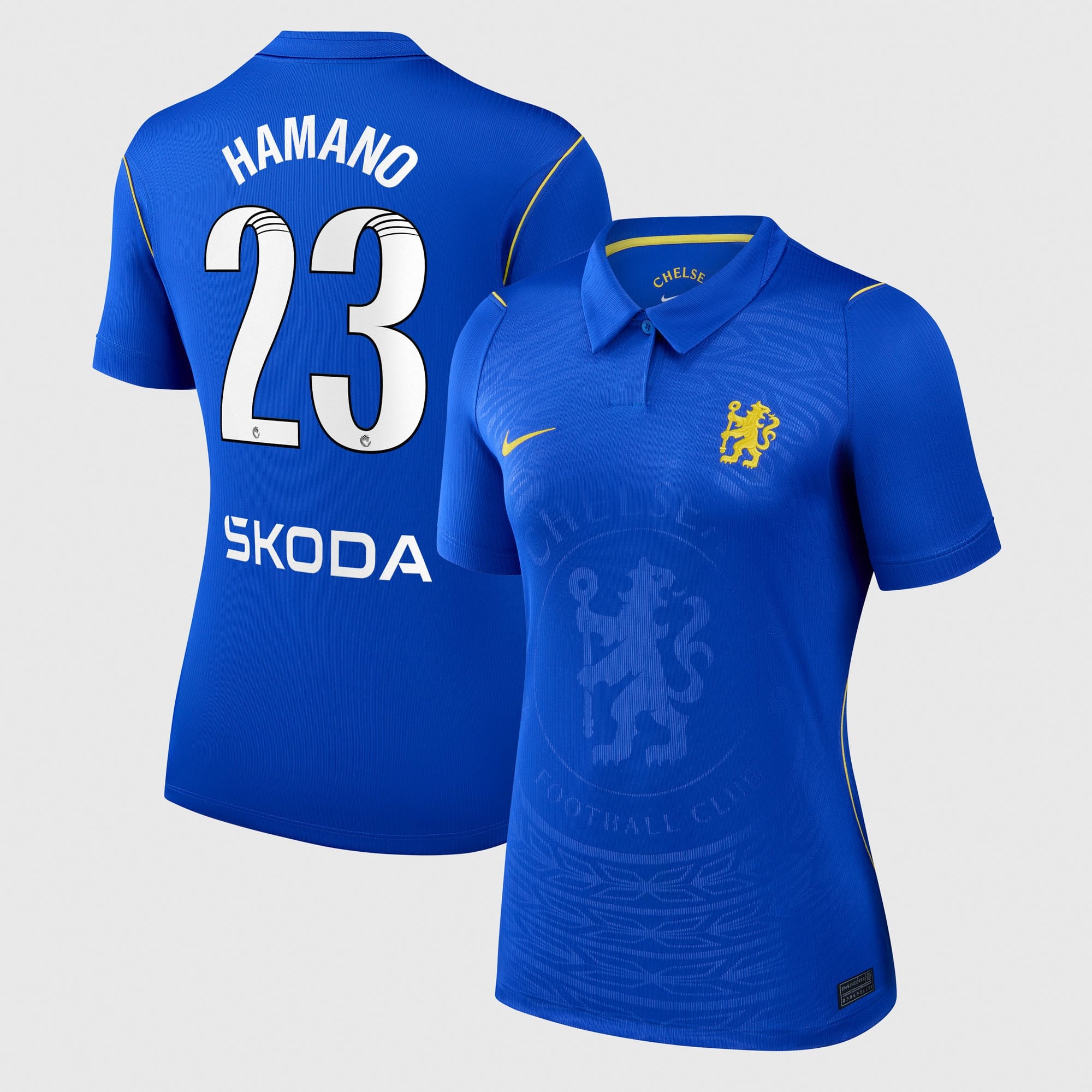 Chelsea WSL Nike Home Stadium Shirt 2026-27 - Womens with Hamano 23 printing