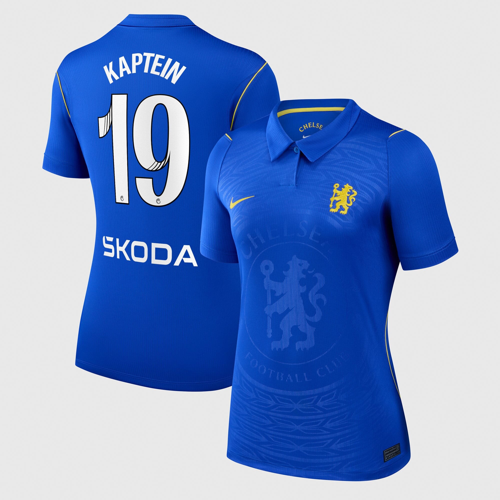 Chelsea WSL Nike Home Stadium Shirt 2026-27 - Womens with Kaptein 19 printing