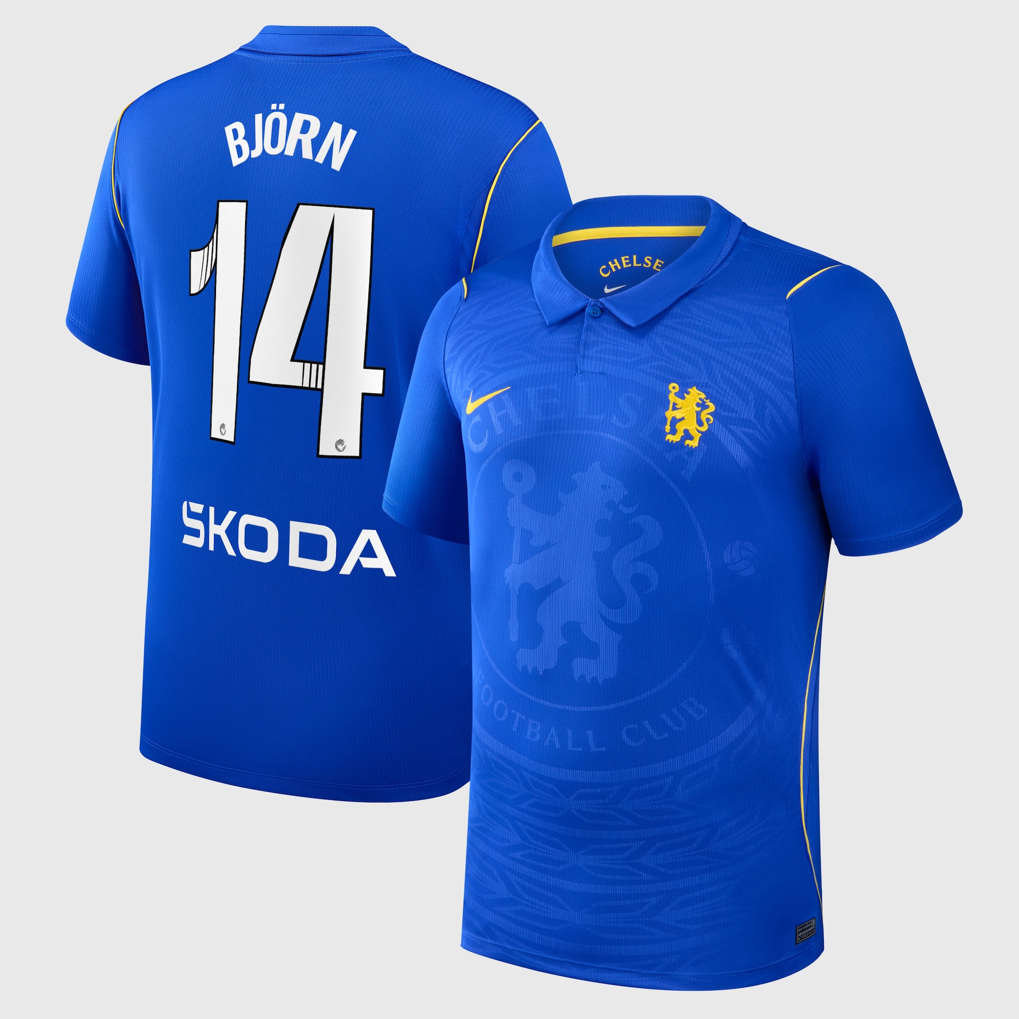 Chelsea WSL Nike Home Stadium Shirt 2026-27 with Björn 14 printing
