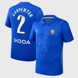 Chelsea WSL Nike Home Stadium Shirt 2026-27 with Carpenter 2 printing