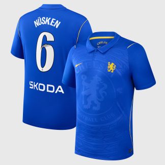 Chelsea WSL Nike Home Stadium Shirt 2026-27 with Nüsken 6 printing