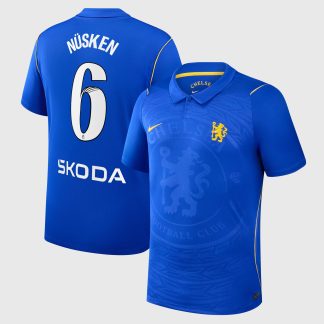 Chelsea WSL Nike Home Stadium Shirt 2026-27 with Nüsken 6 printing