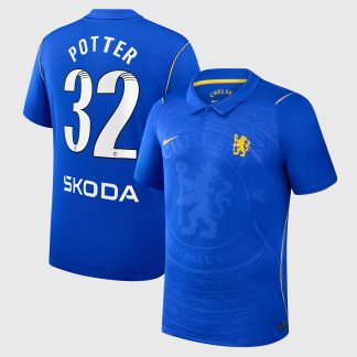 Chelsea WSL Nike Home Stadium Shirt 2026-27 with Potter 32 printing